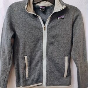 Patagonia Youth Better Sweater Fleece Jacket Small 7/8 Gray